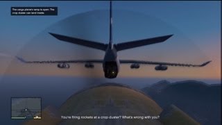 GTA V Stealing A Military Cargo Plane Midflight [upl. by Eednim]