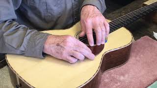 Quick pickguard installation on acoustic guitar [upl. by Elfreda]