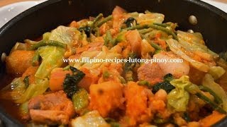 Pork Pochero Filipino Recipe Lutong Pinoy [upl. by Adnima]