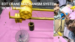 CRANE MACHANISM  HOW TO OPERATE CRANE  CRANE WORKING SYSTEM  HOW TO MAKE CRANE  EOT CRANE [upl. by Noislla]