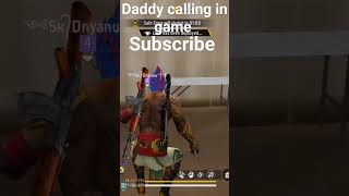 daddy calling in game with booyah music free fire [upl. by Ayikahs]