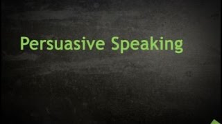 Persuasive Speaking Basics [upl. by Jarin]