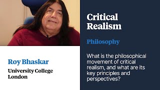 Critical Realism  Roy Bhaskar [upl. by Humo]