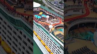 Bowtostern drone flight of the Royal Caribbean cruise ship [upl. by Zelle70]