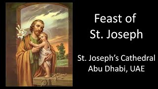 Feast of St Joseph  20032023 7PM English [upl. by Leahcimnaj436]