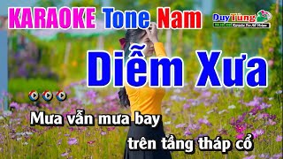 Karaoke  Diễm Xưa  Tone Nam  Nhạc Sống Duy Tùng [upl. by Alicia536]