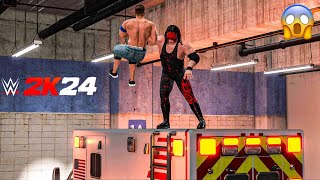 Kane vs John Cena  WWE 2K24  Gameplay  XBOX Series S  Backstage Brawl [upl. by Krigsman155]