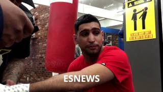 Amir Khan amp Kell Brook Both Want Mega Fight  Who Wins esnews boxing [upl. by Aerdnaz]