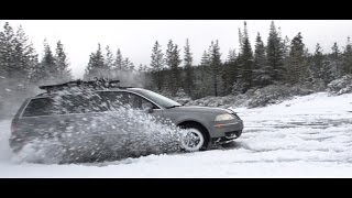 VW Passat 18T B5 Wagon Snow Drift Shoot [upl. by Rede]