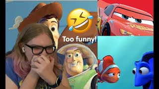 TOY STORY CARS and FINDING NEMO Censored REACTION Try Not to Laugh [upl. by Nitsu583]