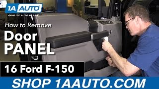 How to Replace Front Drivers Door Panel 1519 Ford F150 [upl. by Colleen]