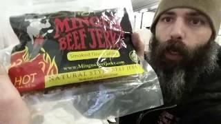 Mingua Beef Jerky a Review [upl. by Annairdna337]