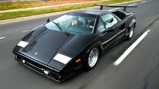 Driving The RARE 1989 Lamborghini Countach 25th Anniversary Edition [upl. by Behrens]