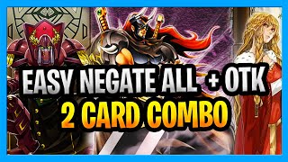 Easy YuGiOh OTK 2 Card Combo Negate everything And OTK with Gilford Warrior Deck Ft Rusty Bardiche [upl. by Ardisi920]