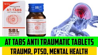 AT TABS Anti Traumatic Tablets in Hindi  Homeopathic AT TABS uses in Hindi [upl. by Ylirama]