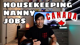 HOUSEKEEPING  NANNY JOB IN CANADA 2024 [upl. by Rimahs]