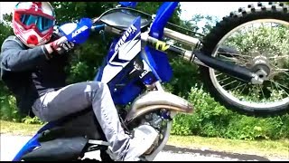 CRAZY YZ125 Rippin and Wheelies Ft Andrew Haselhuhn [upl. by Anassor]