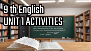 9th English  Unit 1  nothing twice poem  Activities  Answers  imagery [upl. by Aerdnael]