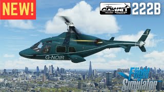 Cowan Simulation 222B First Impressions flight over London  Microsoft Flight Simulator [upl. by Torr]