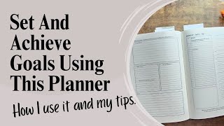 How I Set And Reach Goals Using This Planner Also Habits Routines Etc [upl. by Aillij]