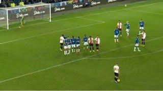 James WardProwse free kick goal vs Everton  Everton vs Southampton  12 [upl. by Hammock31]