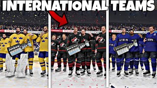 What If The NHL Playoffs were International teams Only [upl. by Siwel]