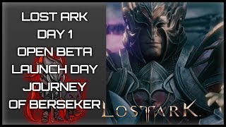 🌹LOST ARK MMORPG English Open Beta Day 1  KNIGHT OF DEMACIA🐎 Korean Server [upl. by Hgielime]