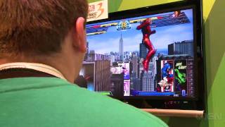 Marvel vs Capcom 3 Gameplay Morrigan vs Capt A  E3 2010 [upl. by Adilem]