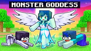 Playing as a MONSTER GODDESS in Minecraft [upl. by Snilloc]