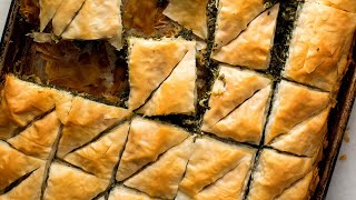 How to Make Spanakopita Greek Spinach Pie—American Style [upl. by Gabey]