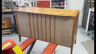 Restoring a Motorola SK33W Stereo Console with Sonotone 8T Cartridge Replacement [upl. by Broder927]