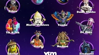 The Masked Singer Belgium OFFICIAL CHARACTERS VOICES [upl. by Lenard]