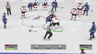 NHL 24 How To Make The Goalies Fight [upl. by Lilah701]