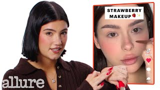 Charli DAmelio Reacts to TikTok Trends  Allure [upl. by Anaiuq]