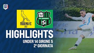 Highlights ModenaSassuolo U14 5ª giornata stagione 202425 [upl. by Animas542]