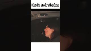 Hania amir singing🎤💯 haniaamir seharkhan kabhimainkabhitum fahadmustafa [upl. by Adimra]