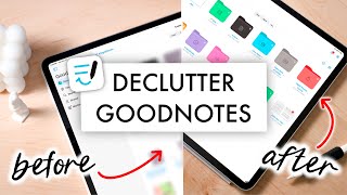 Declutter GoodNotes App with Me  Saving Storage Space Organizing Tour [upl. by Eskil]