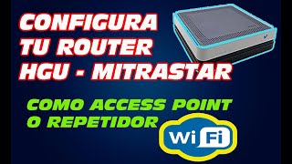 CONFIGURE ROUTER HGU MITRASTAR GPT 2741GNAC  ACCESS POINT AS✅ [upl. by Eilah851]