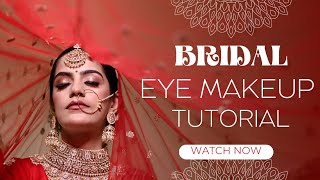 Bridal golden red Eyemakeup Tutorial 🪞❤️ [upl. by Mcclimans]