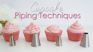 Cupcake Piping Techniques Tutorial [upl. by Vivi141]