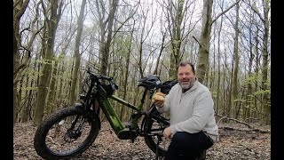 Cyrusher Ranger fat tyre eBike Cooking in the woods on Firebox Gen 2 stove Coffee on Aeropress [upl. by Goldfinch]