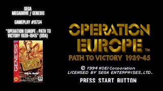 Operation Europe  Path To Victory 19391945 USA Genesis  Gameplay 0734 [upl. by Lytsirhc]