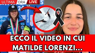 Incidente Matilde Lorenzi Il Video della Caduta Fans in lacrime [upl. by Inajar]