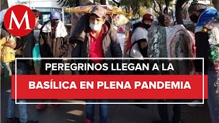 Peregrinos llegan a Basílica de Guadalupe pese a cierre por covid [upl. by Anaerda43]