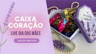 Caixa Coração  Molde Gratuito [upl. by Claresta]