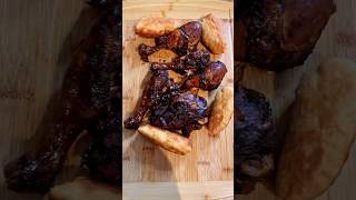 Jamaican Roadside Jerk Chicken with Festival 🇯🇲 cooking food foodie [upl. by Beverie]