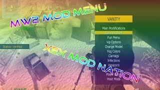 XeX Mod Nation  MW2 Vanity Mod Menu  Download [upl. by Nona]