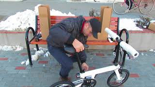 Unboxing Xiaomi QiCYCLE EF1 Folding Smart Electric Bicycle TDR01Z xiaomi [upl. by Finnie808]