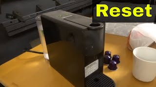 How To Reset Nespresso Essenza Mini Coffee MachineEasy Tutorial [upl. by Atterrol]