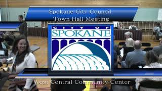 September 16th 2024 Spokane CIty Council Meeting quotTown Hallquot [upl. by Lewellen]